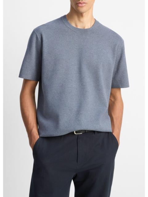 Vince Milano Short-Sleeve Crew Neck Sweater