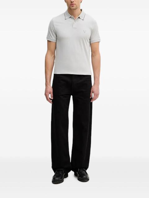 GUESS USA Nolan textured logo polo shirt