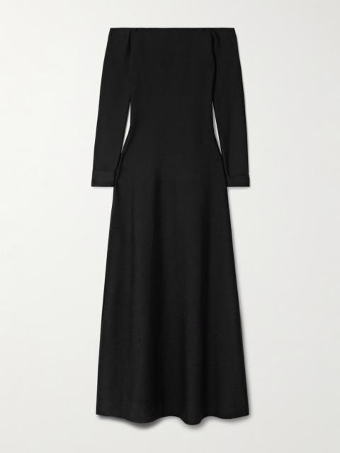 GABRIELA HEARST Aine Off-the-shoulder Silk-jersey Maxi Dress