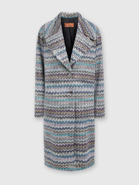 Missoni Long coat with sequin appliqué