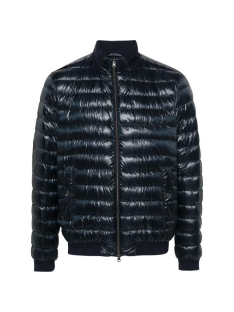 ribbed-trim quilted jacket