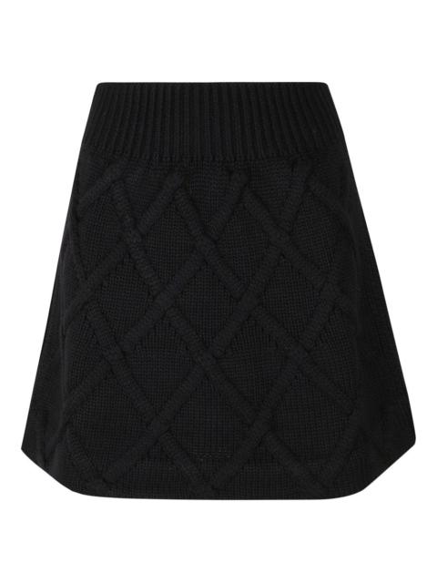 Jil Sander wool mini skirt