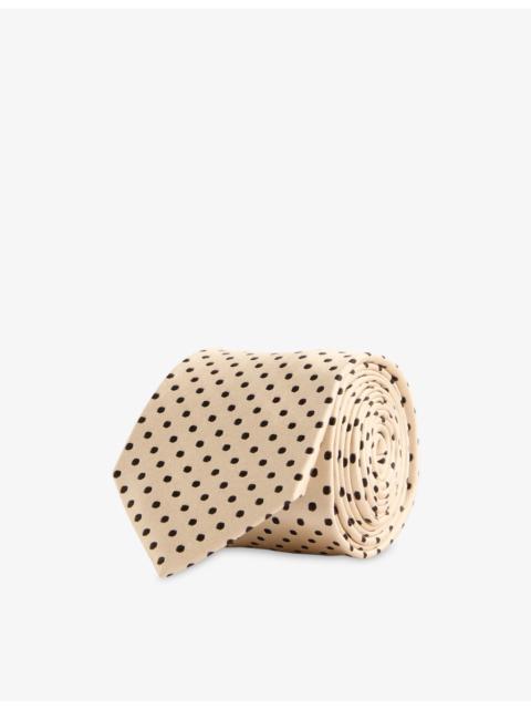 TOM FORD Dot-Print Silk Tie