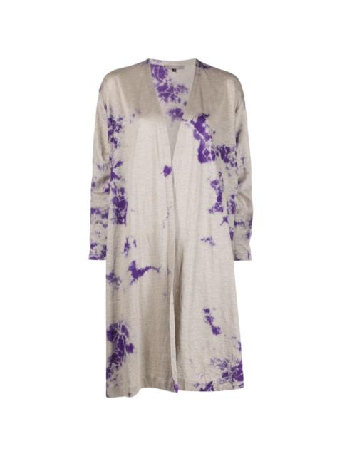 SUZUSAN abstract-print linen gown