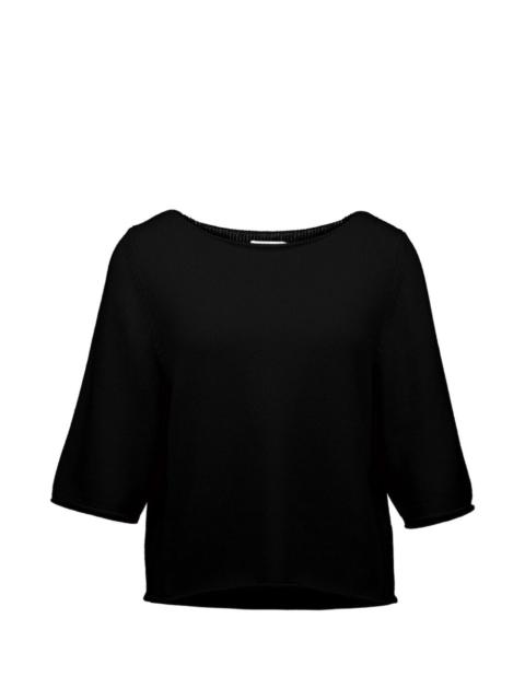 Allude boatneck knitted sweater