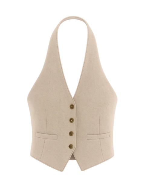 GUEST IN RESIDENCE TAILORED HALTER VEST