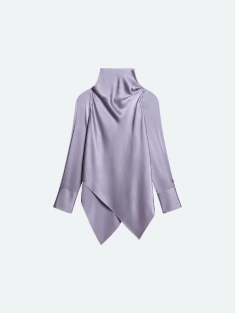 Helmut Lang SILK TIE-NECK LONG-SLEEVE TOP