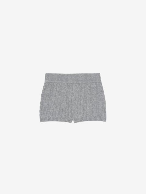 The Frankie Shop Brisbane Knit Mini Shorts - Grey