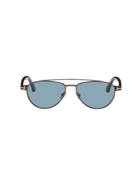 TOM FORD Gunmetal Anthony Sunglasses