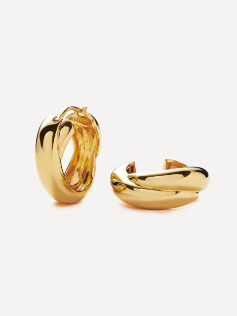 MISSOMA X Lucy Williams 18ct Gold-Plated Chunky Medium Entwine Hoop Earrings