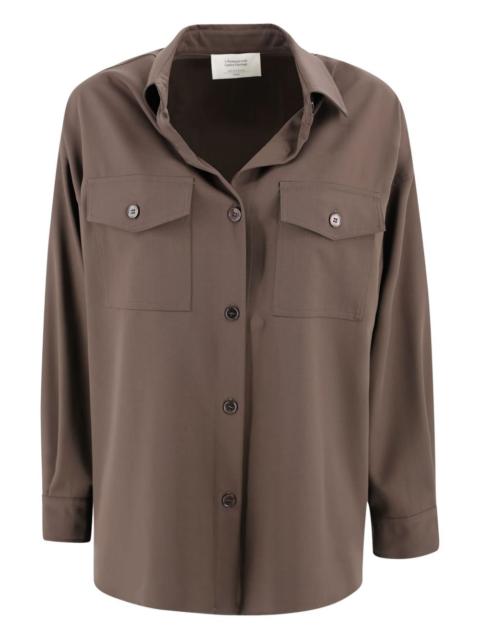 WEEKEND Max Mara double-pocket virgin-wool shirt