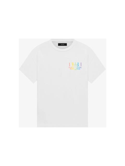 AMIRI AMIRI Exclusive Beverly Hills Tee White/Rainbow