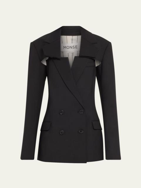 Monse Slashed Two-Piece Wool Blazer