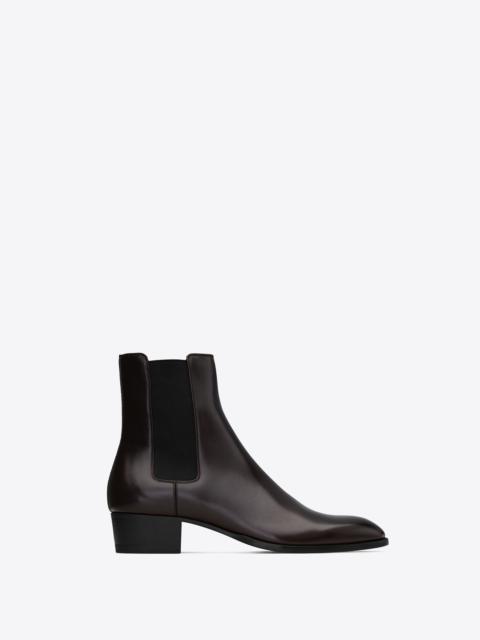 SAINT LAURENT wyatt chelsea boots in smooth leather