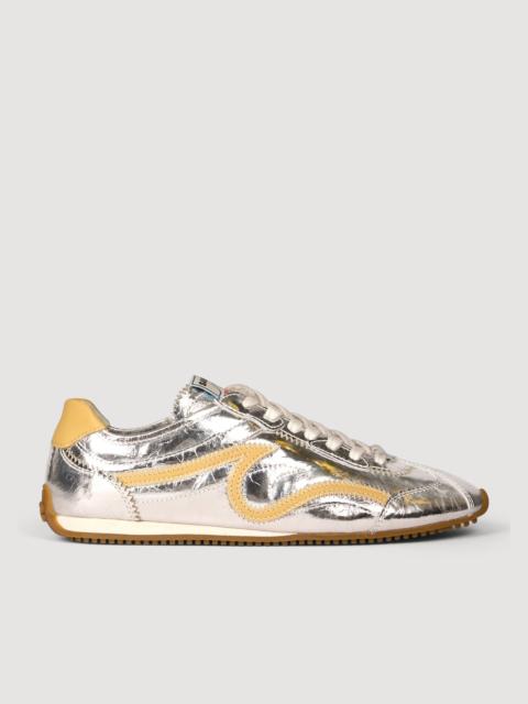 Sandro LIGHT WAVE METALLIC SNEAKERS