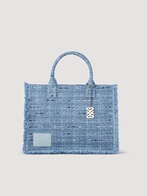 Kasbah large tweed tote bag