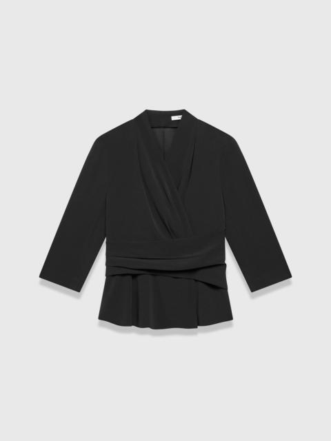 THE FOLD Clever Crepe Belleville Mid Sleeve Top
