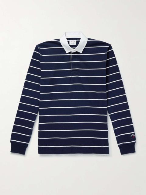 Classic Rugby Striped Cotton-Jersey Polo Shirt