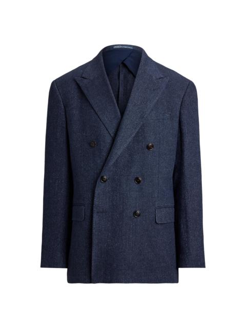 Polo Ralph Lauren Men's Linen Double-Breasted Blazer - Navy