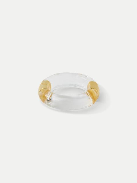 VERONICA BEARD LARGE MOLTEN LUCITE BANGLE BRACELET