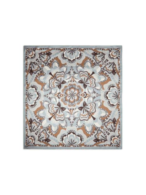 LANCEL floral-motif silk scarf