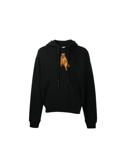 Off-White OFF-WHITE Slim Fit Pascal Skeleton Hoodie Black/Black