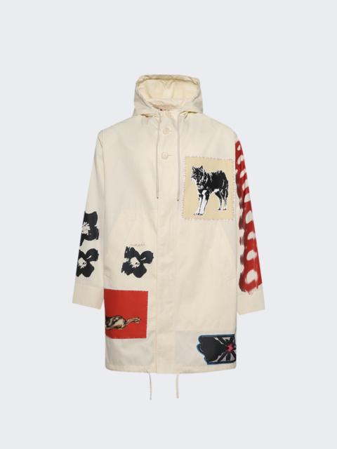 Marni X Slawn And Soldier Duster Parka Coat Ivory