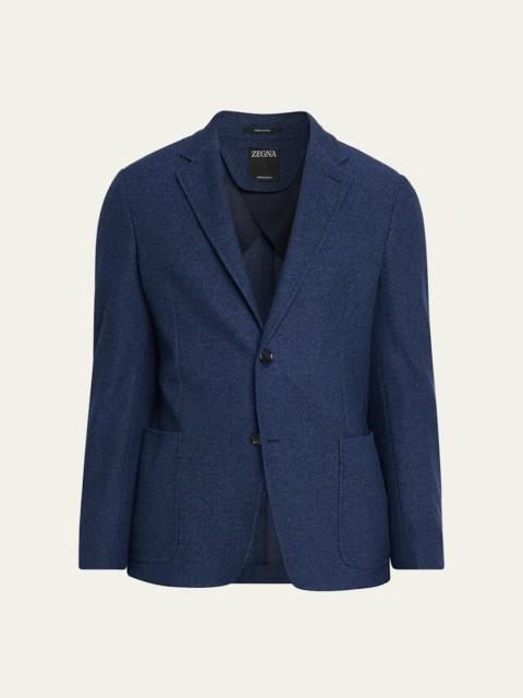 ZEGNA Men's Cotton Jerseywear Patch-Pocket Blazer