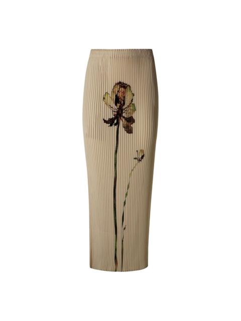 floral-print skirt