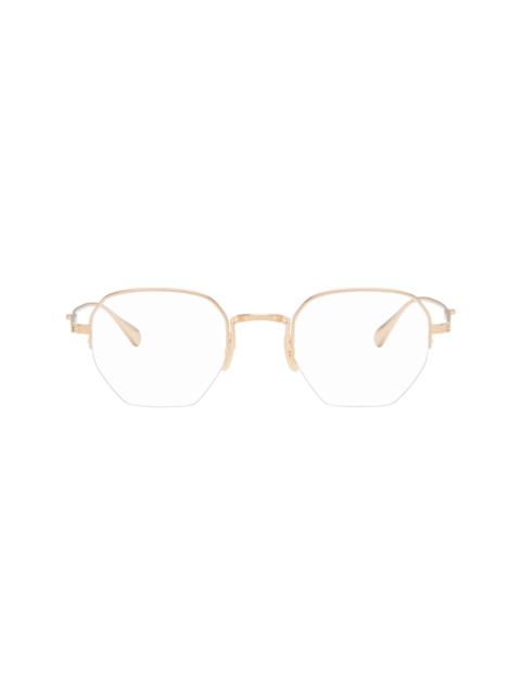 Garrett Leight Gold Alma Glasses