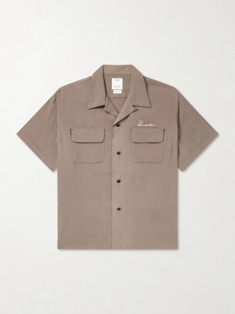 visvim Judo Convertible-Collar Logo-Embroidered Woven Shirt
