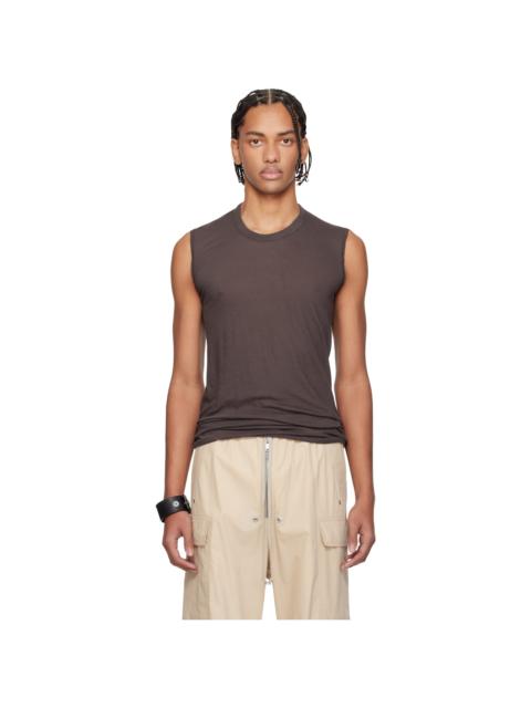 Rick Owens Brown Temple Basic SL Tank Top