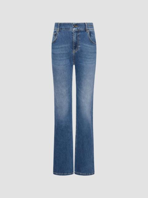 MARELLA Women's Stretch Denim Boot Cut Jeans - Electric Blue