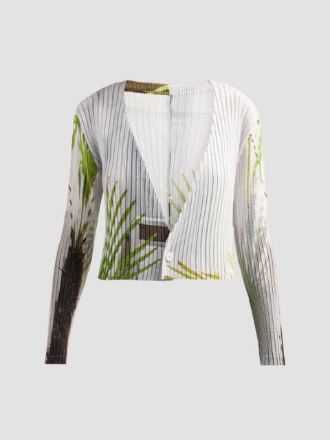 ISSEY MIYAKE Women's Urban Jungle Pleats Cardigan - White