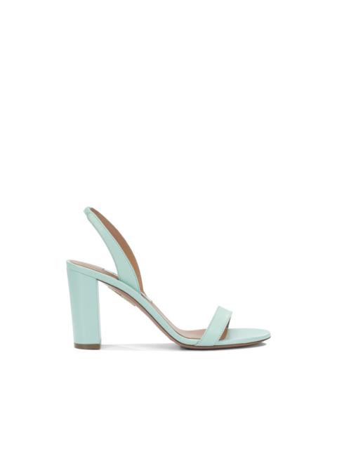 AQUAZZURA So Nude Block 85 sandals