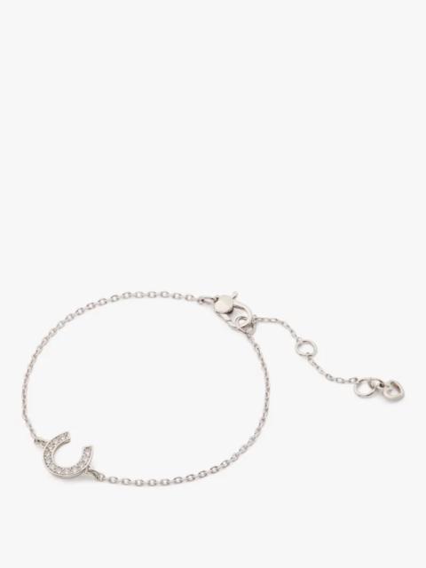 kate spade Lucky Charm Pavé Horseshoe Solitaire Bracelet