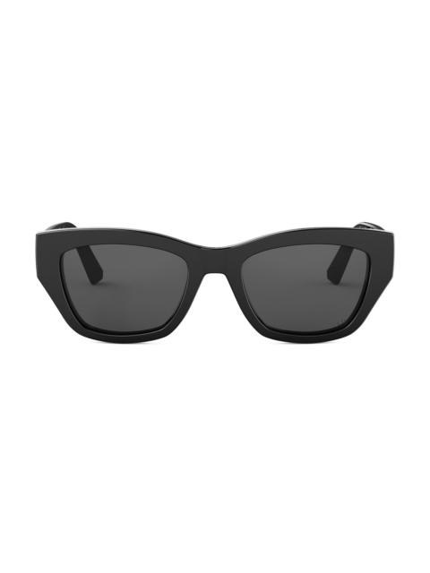 Dior Women's VeryDior S2I 53MM Butterfly Sunglasses - Shiny Black Smoke