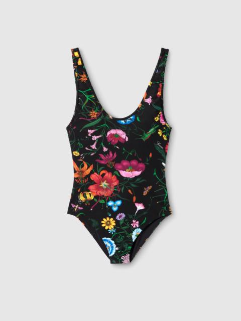GUCCI Printed sparkling jersey swimsuit