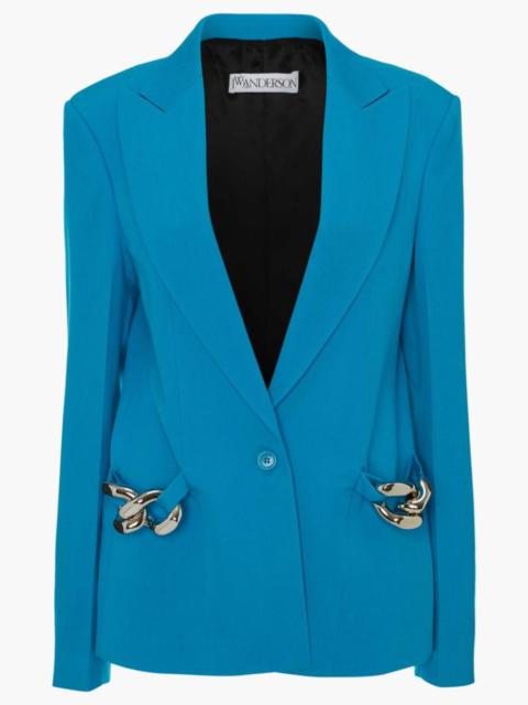 JW Anderson SILVER CHAIN LINK SB BLAZER