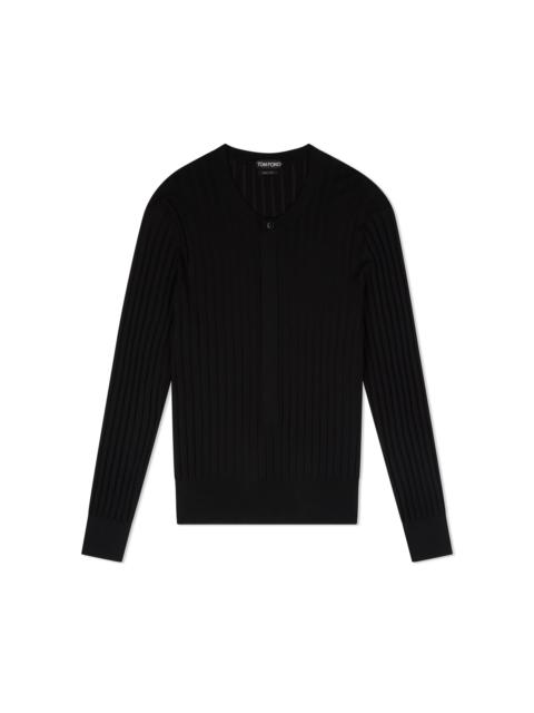 TOM FORD SILK BLEND HENLEY