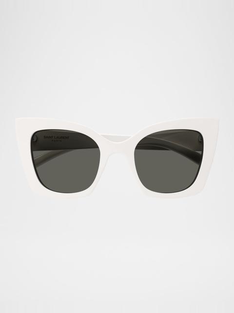 SAINT LAURENT Fashion Show Bio Nylon Cat-Eye Sunglasses