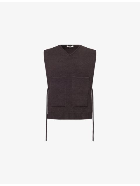 Craig Green V-Neck Contrast-Trim Knitted Vest