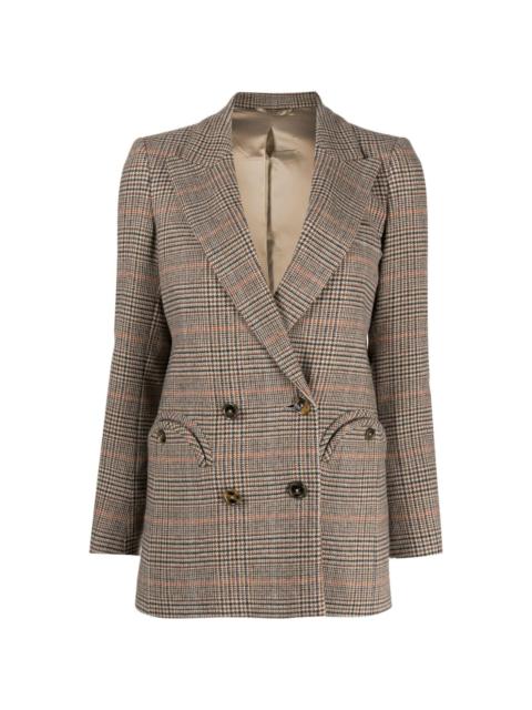 BLAZÉ MILANO checked double-breasted blazer