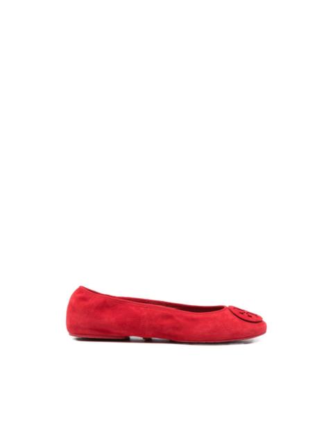 TORY BURCH Reva logo detail ballet flats
