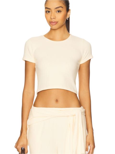 LESET Lauren Crop Slim Fit Tee