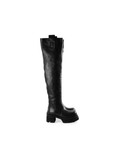 Rick Owens over-the-knee platform boots