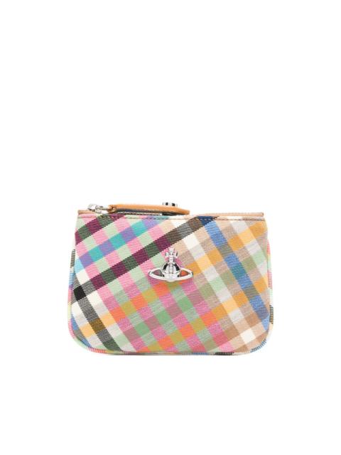 Vivienne Westwood checked Orb wallet