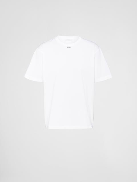 Prada Stretch cotton T-shirt with logo