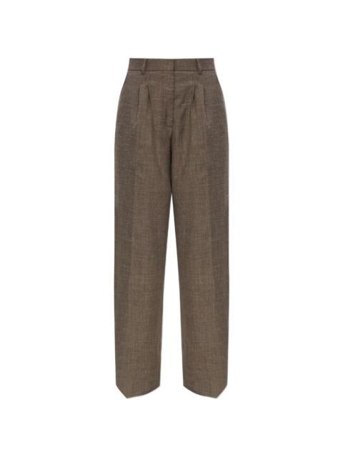 OFFICINE GÉNÉRALE pleated wide-leg trousers