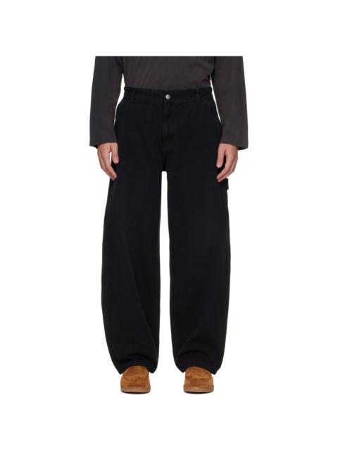 SOLID HOMME Black Carpenter Jeans